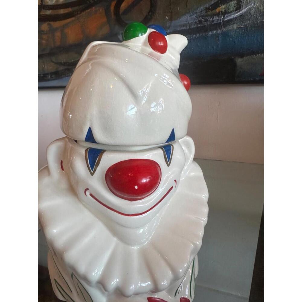 MCM Cookie jar vintage McCoy 1950's Clown-Rare